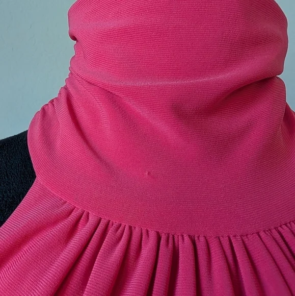 Eliza J High Neck Sleeveless Long Dress in Coral Pink Size 4 - Picture 7 of 14